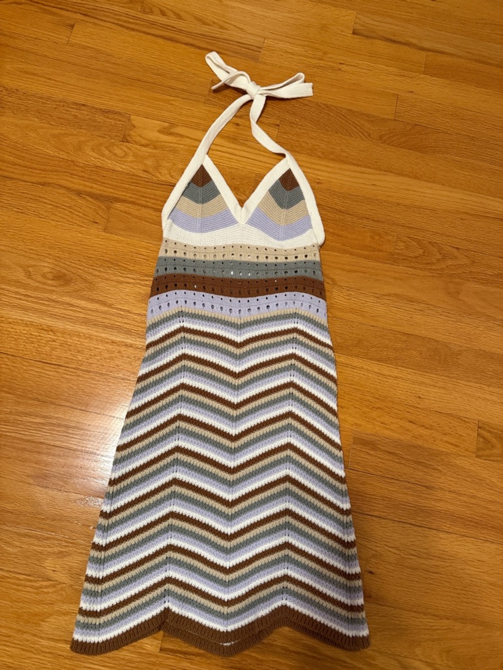 Pink Rose Halter Mini Dress in White, Brown, Blue, Gray